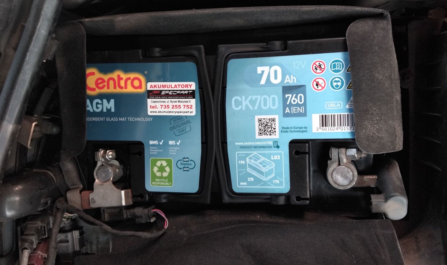 Batterie installée dans VW Passat B8 2.0 TDI diesel 2015